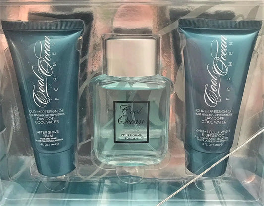 Cool Ocean 3.3oz. 3pc. Set Men Gift Sets by Preferred Fragrance - Image #1