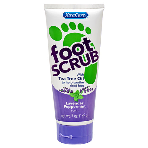 XtraCare Foot Scrub With Tea Tree Oil Lavender Peppermint Scent 7 oz