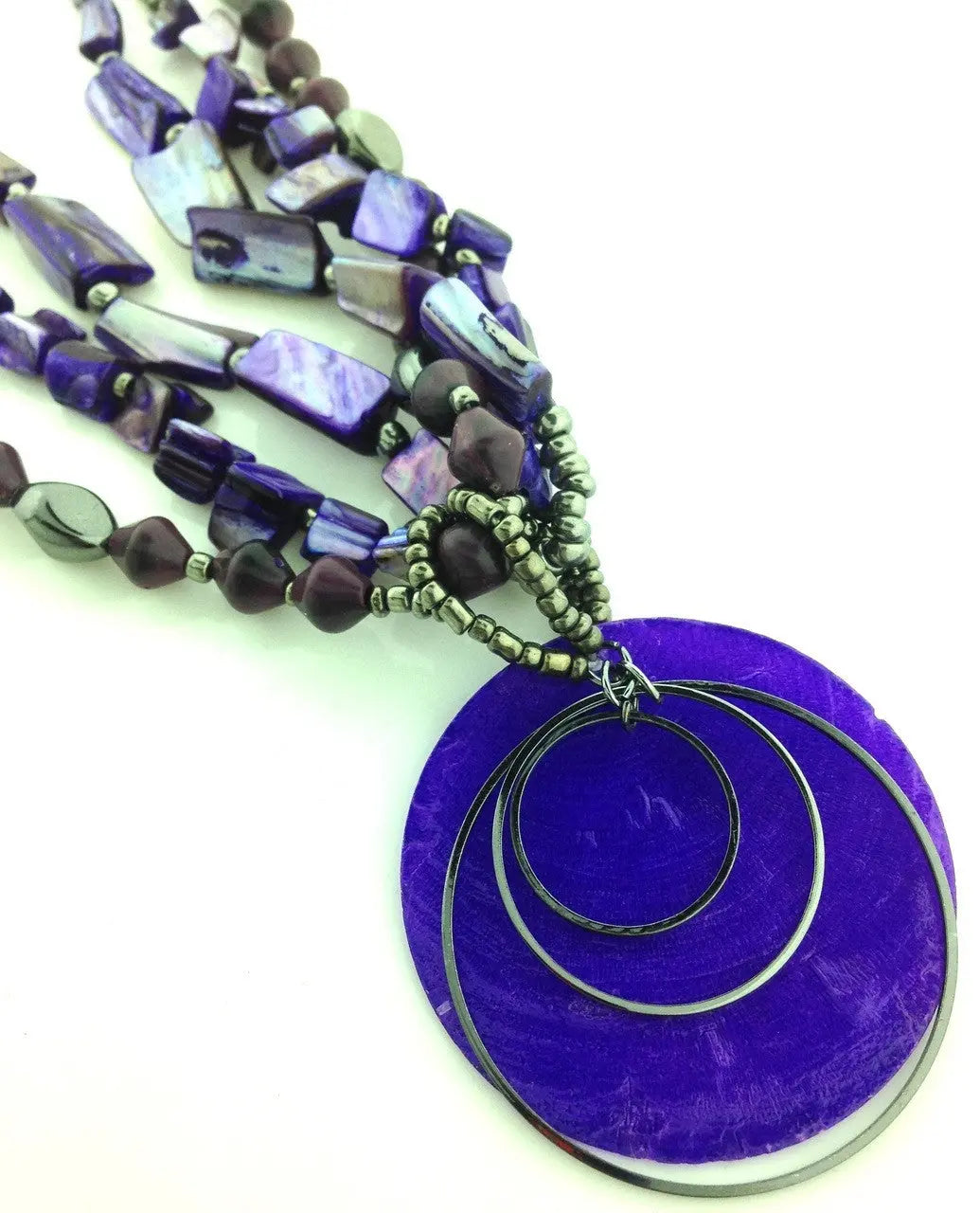 A.N.A Purple Shell Necklace - FS GIFTS