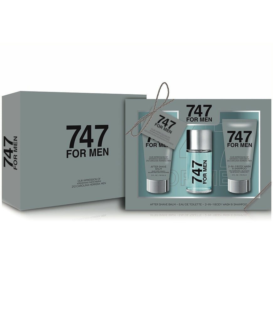 747 Men  3 PC  Gift Set. By Preferred Fragrance