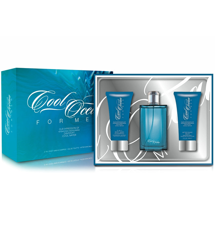 Cool Ocean 3.3oz. 3pc. Set Men Gift Sets by Preferred Fragrance