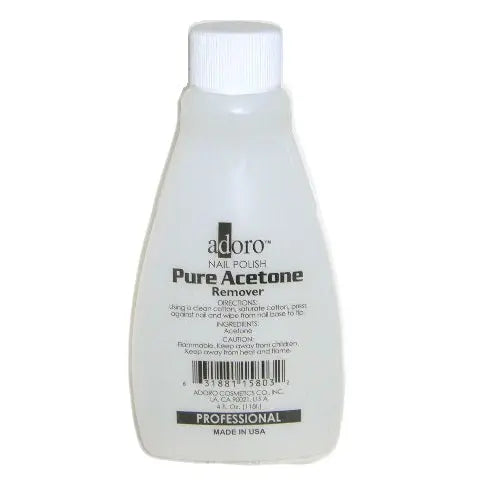 Adoro Pure Acetone Nail Polish Remover, Clear 4 fl. oz. - Image #1