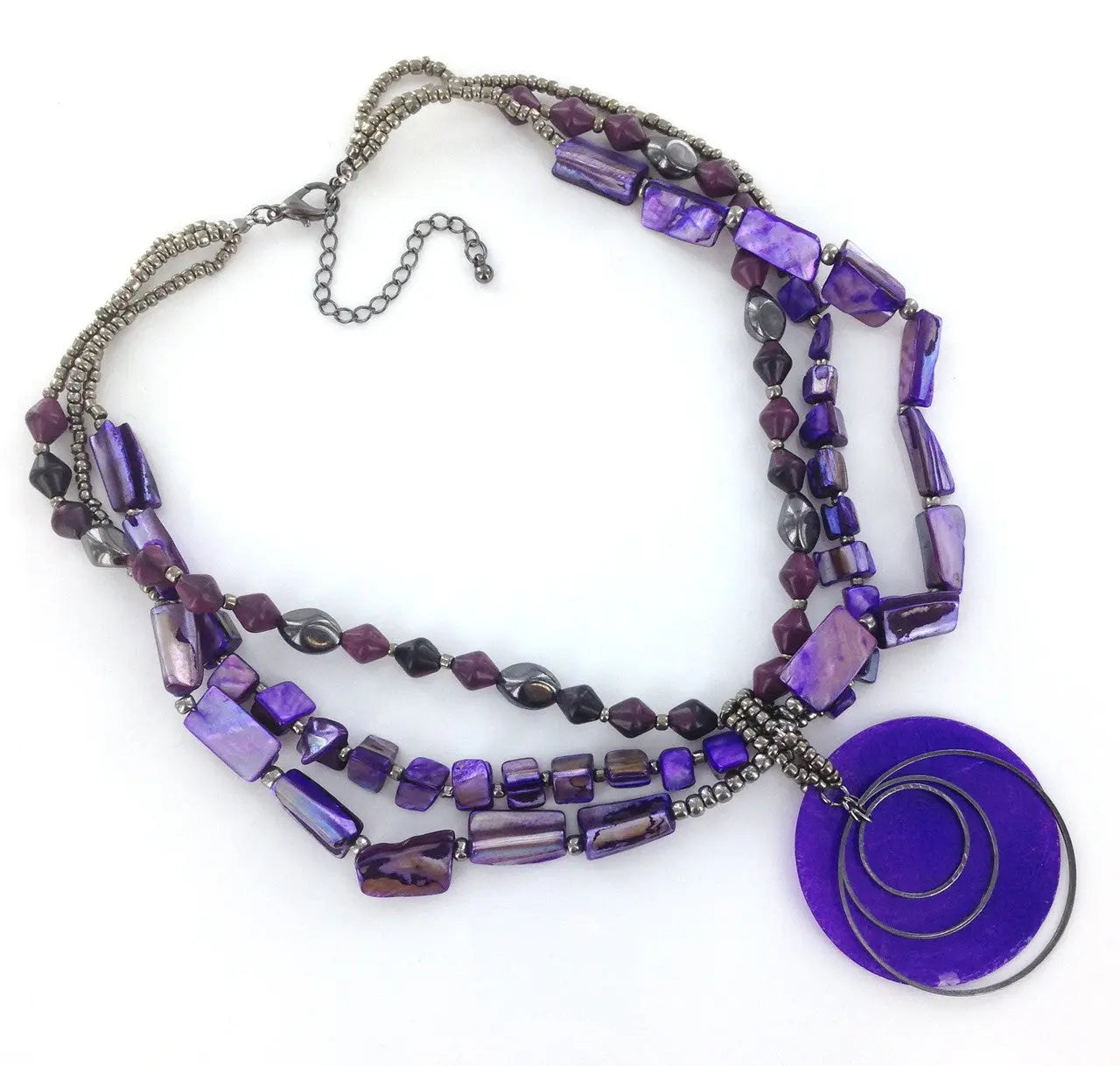 A.N.A Purple Shell Necklace - FS GIFTS