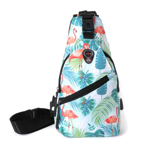 Novelty Sport Tropical Flamingo Sling Bag-By Westend