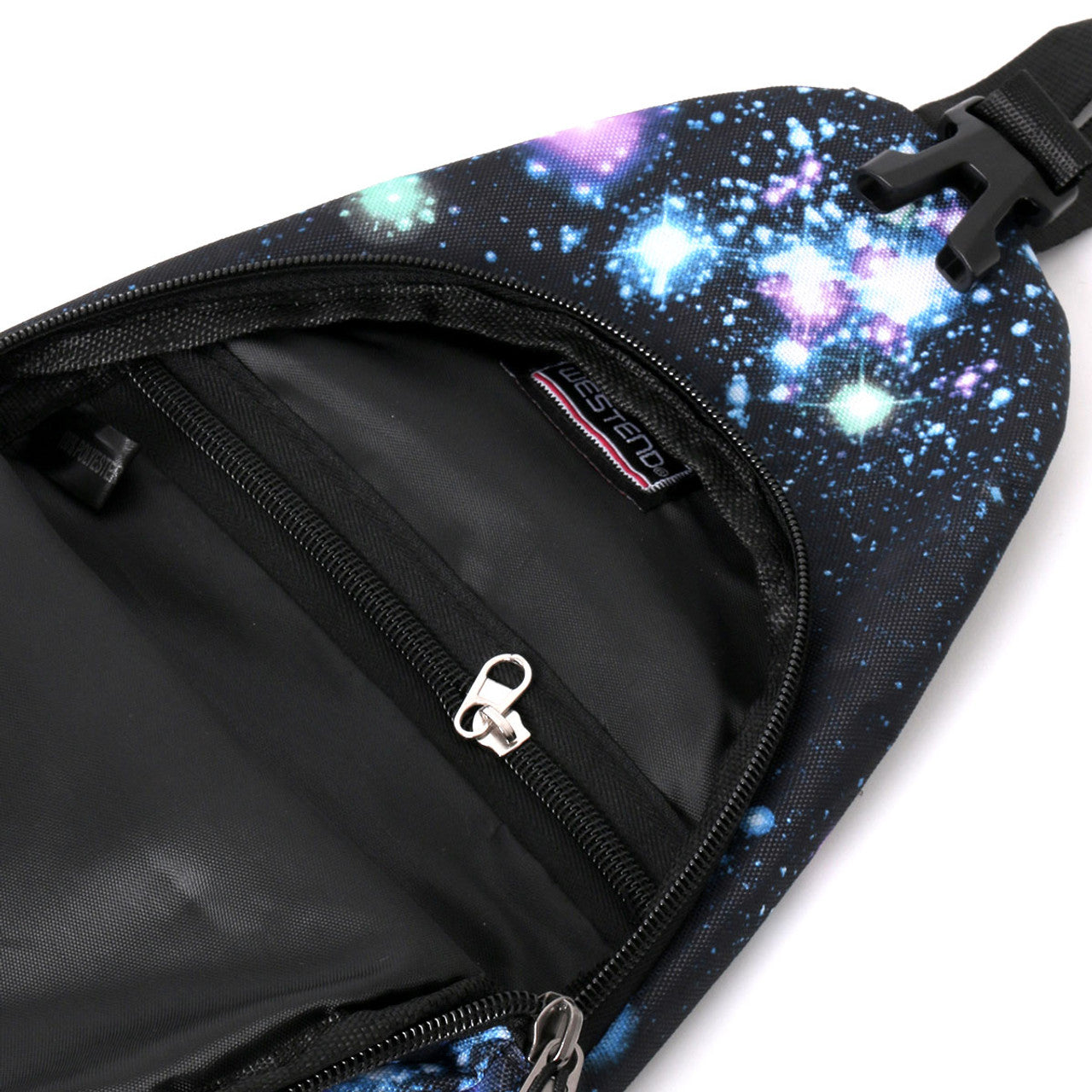 Novelty Sport Black Galaxy Sling Bag Crossbody Backpack-By Westend