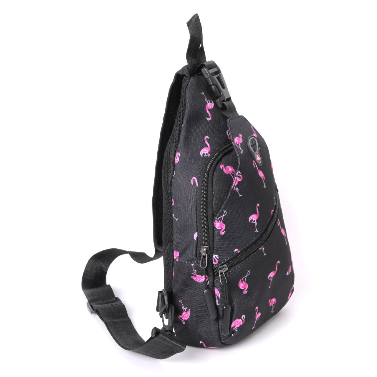 Novelty Sport Black Flamingo Sling Bag Crossbody-By Westend