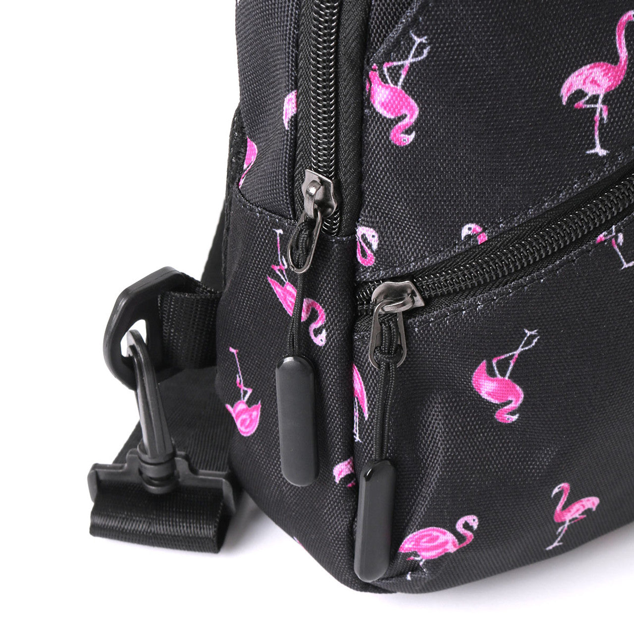 Novelty Sport Black Flamingo Sling Bag Crossbody-By Westend