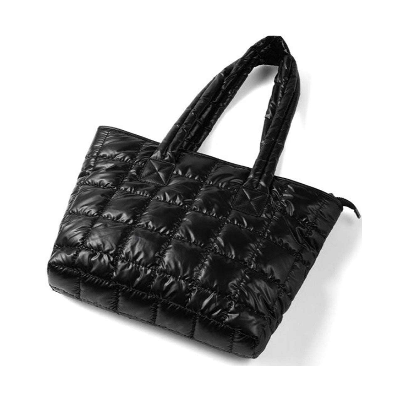 Ladies Nylon Puffer Quilt Tote Bag-By Nollia