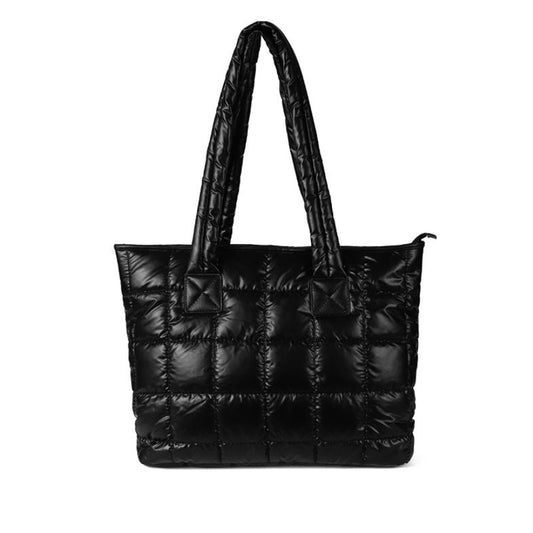 Ladies Nylon Puffer Quilt Tote Bag-By Nollia