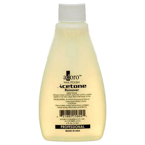 Adoro Acetone Nail Polish Remover, Yellow 4 fl. oz. - Image #1