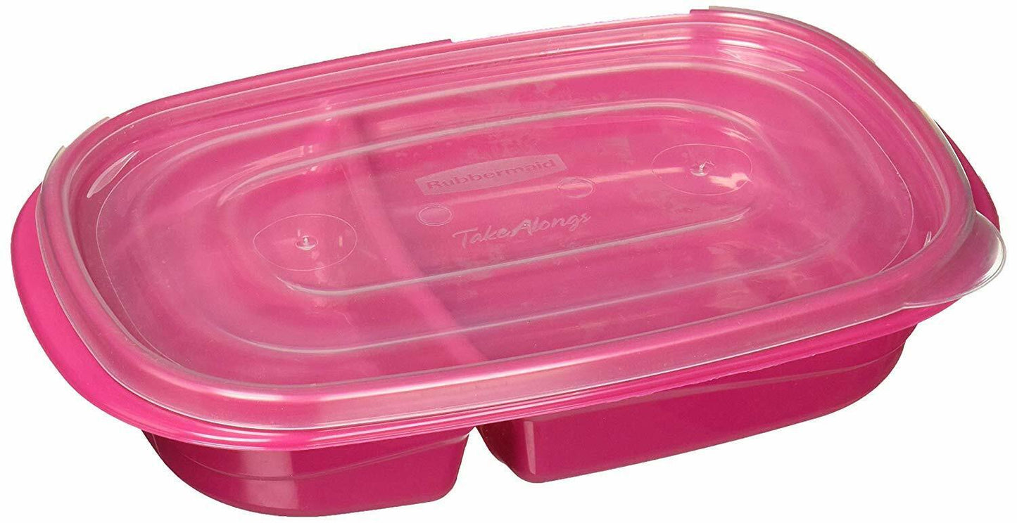 Rubbermaid TakeAlongs Sandwich Food Storage Containers, 3.7 Cup, 3 Pack