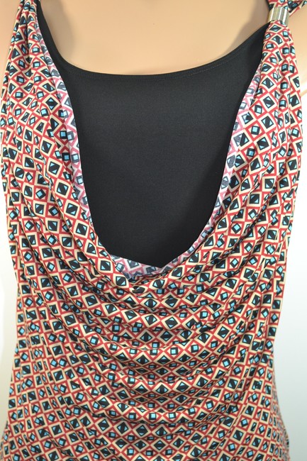 Susan Lawrence Geometric Print Blouse Size Small