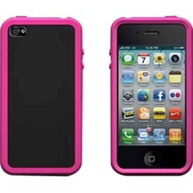 XtremeMac iPhone 4 Pink Tuffwrap Accent Silicone Case - FS GIFTS