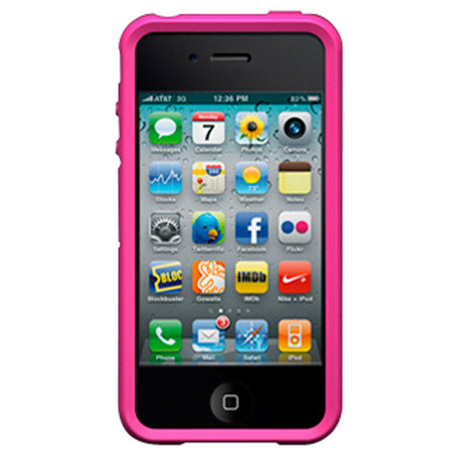 XtremeMac iPhone 4 Pink Tuffwrap Accent Silicone Case - FS GIFTS