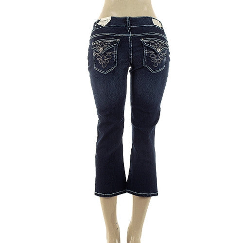 Paper Denim & Cloth dark sandblast Ladies Denim Capri - FS GIFTS