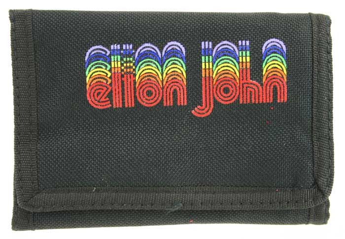 Elton John Tri-Fold Wallet ( Black ) - FS GIFTS