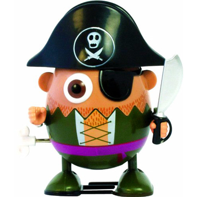 Eggbods Captain Hardboiled Wind Up Toy - FS GIFTS