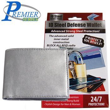 Premier Id Steel Defense Wallet Mens/Womens - FS GIFTS