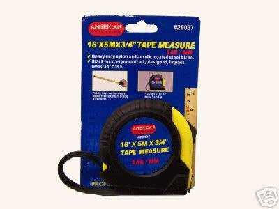 American Tool Exchange Tape Measurer  16 Feet / 5 Meters - FS GIFTS