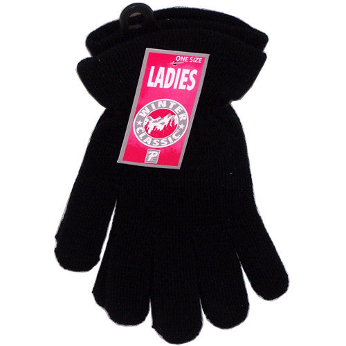 Paris Ladies Premium Winter Classic Flare Cuff Gloves, One Size - FS GIFTS