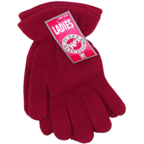 Paris Ladies Premium Winter Classic Flare Cuff Gloves, One Size - FS GIFTS