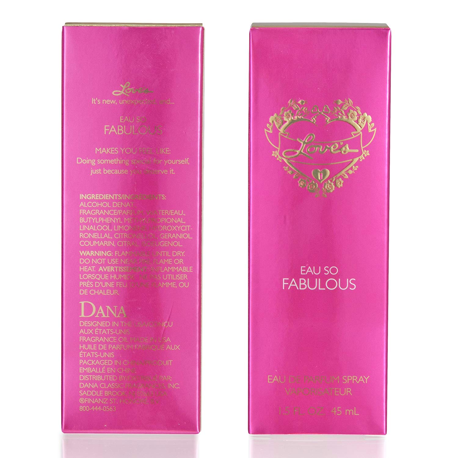 LOVE'S EAU SO FABULOUS 1.5 fl. oz. EAU DE PARFUM By DANA CLASSIC FRAGRANCES - FS GIFTS