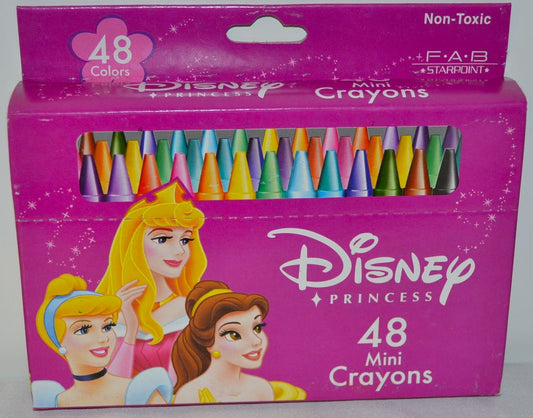 Disney Princess Assorted 48 PC Mini Crayons - FS GIFTS