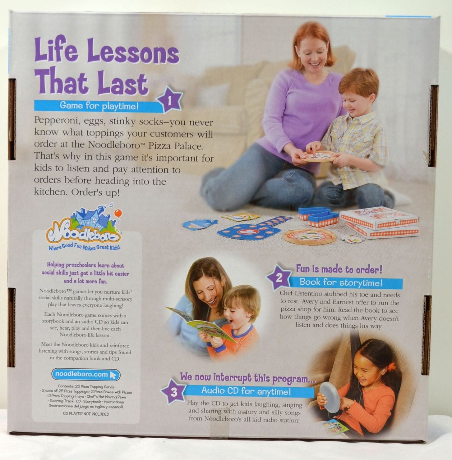 Playskool Noodleboro Learning To Listen Pizza Palace Game - FS GIFTS