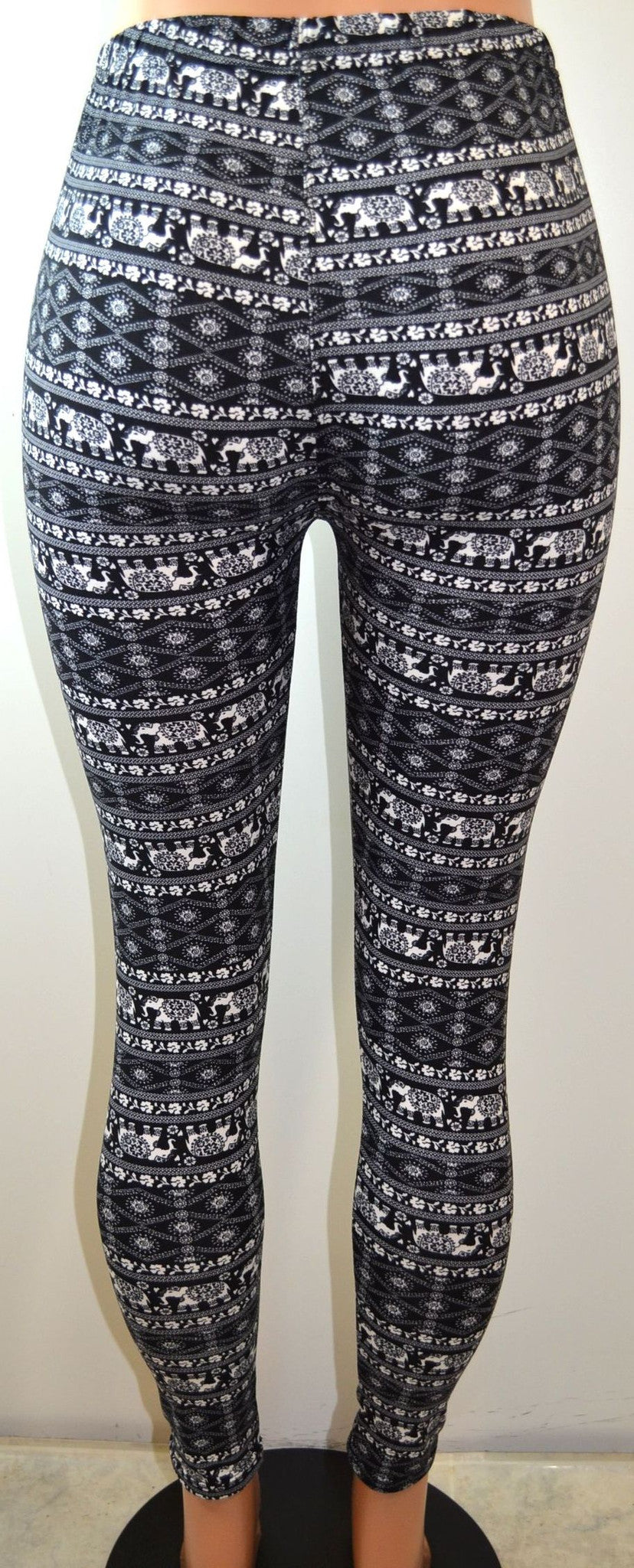 Shosho  Womens Plus Size Elephant Print Legging - FS GIFTS