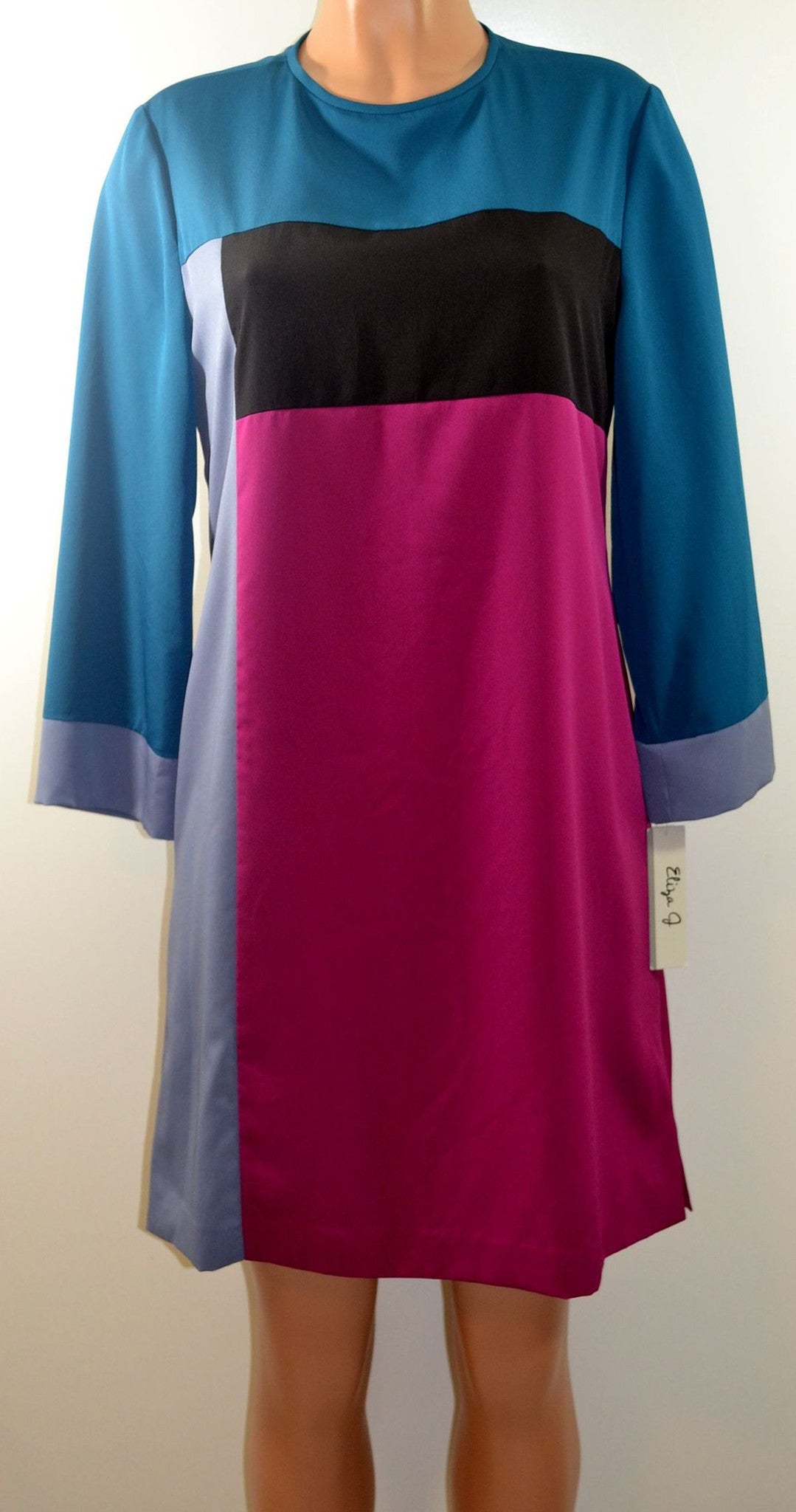 Eliza J Color-Block CDC Dress Multi-Color Missy Size 8 - FS GIFTS