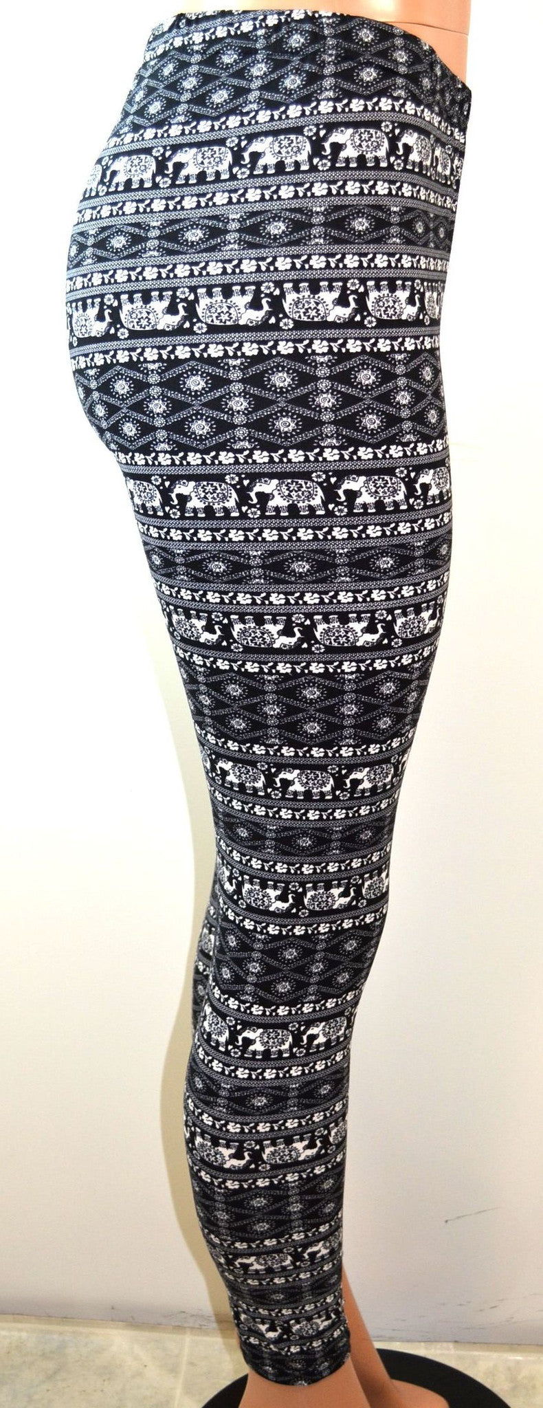 Shosho  Womens Plus Size Elephant Print Legging - FS GIFTS