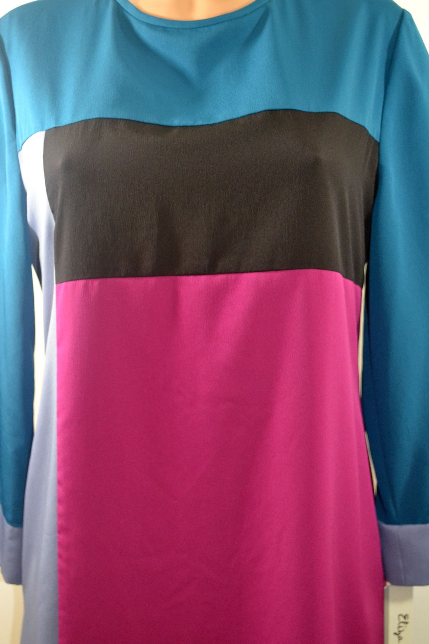 Eliza J Color-Block CDC Dress Multi-Color Missy Size 8 - FS GIFTS