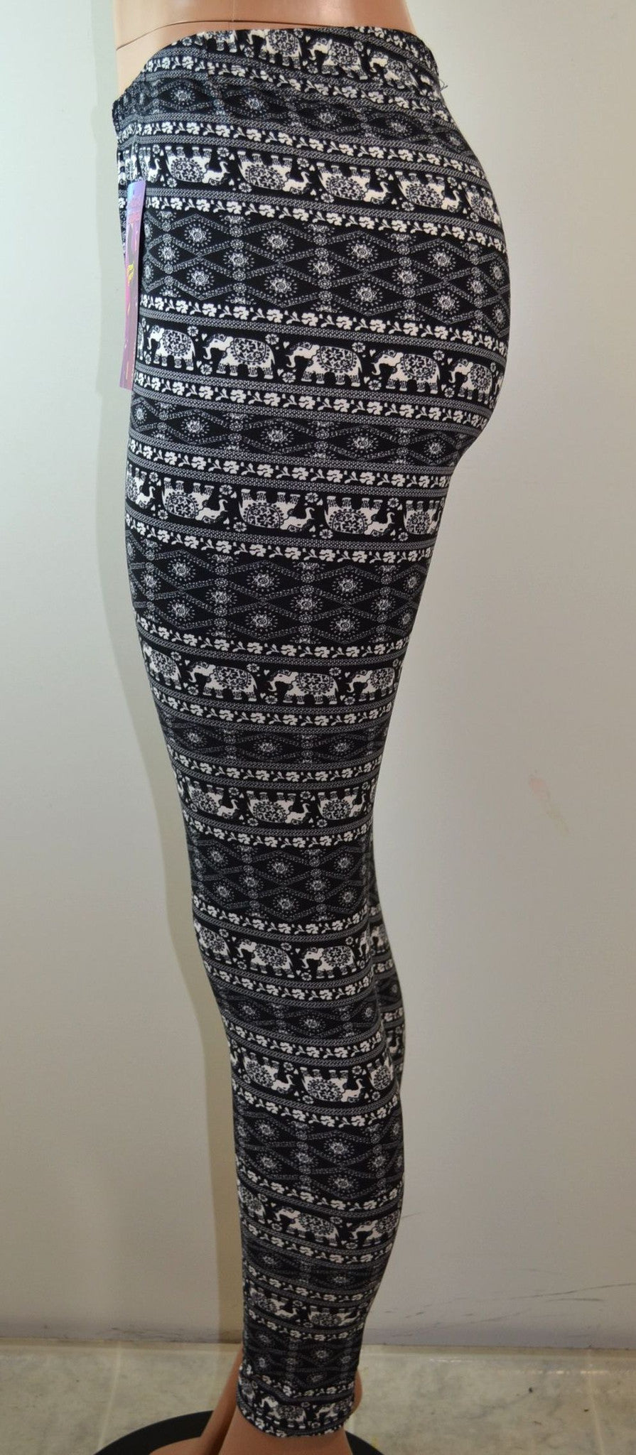 Shosho  Womens Plus Size Elephant Print Legging - FS GIFTS