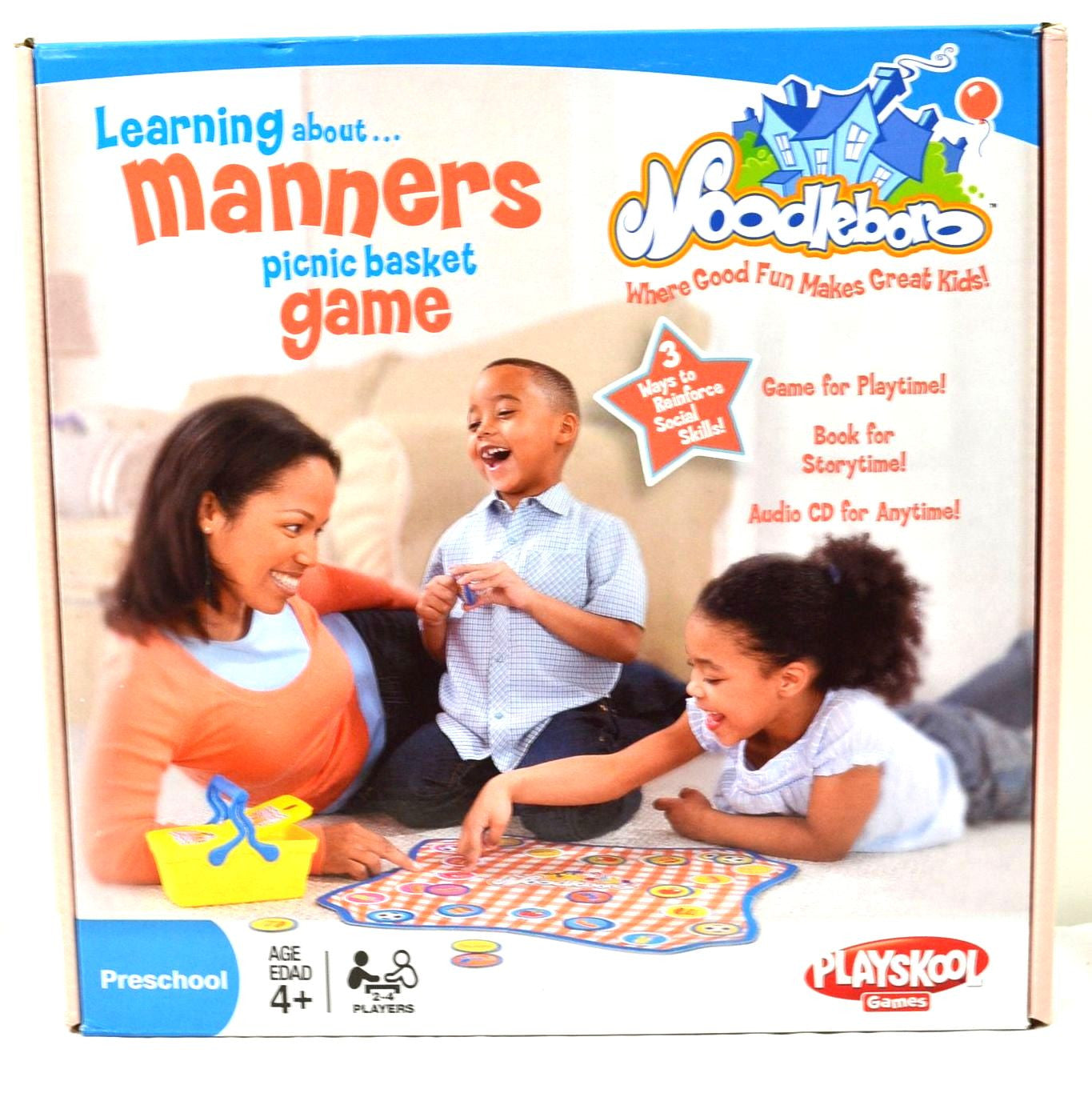 Playskool Noodleboro Learning About Manners Picnic Basket Game - FS GIFTS