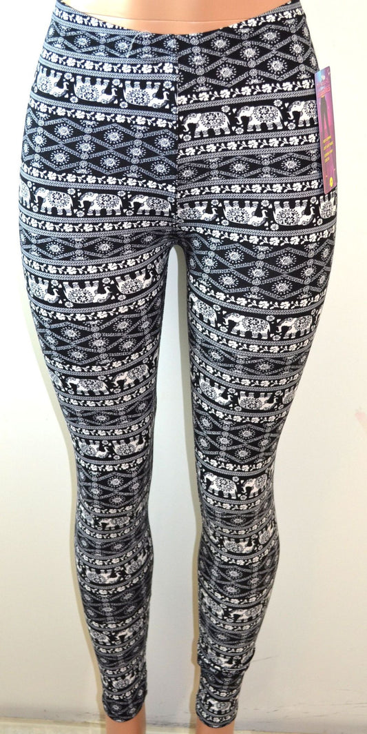 Shosho Womens Elephant Print Leggings - FS GIFTS