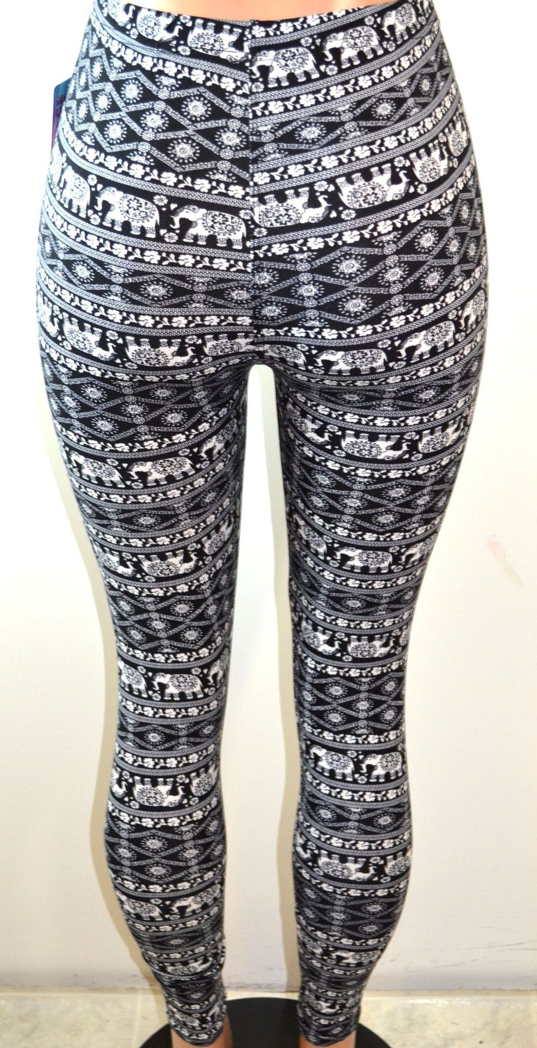 Shosho Womens Elephant Print Leggings - FS GIFTS