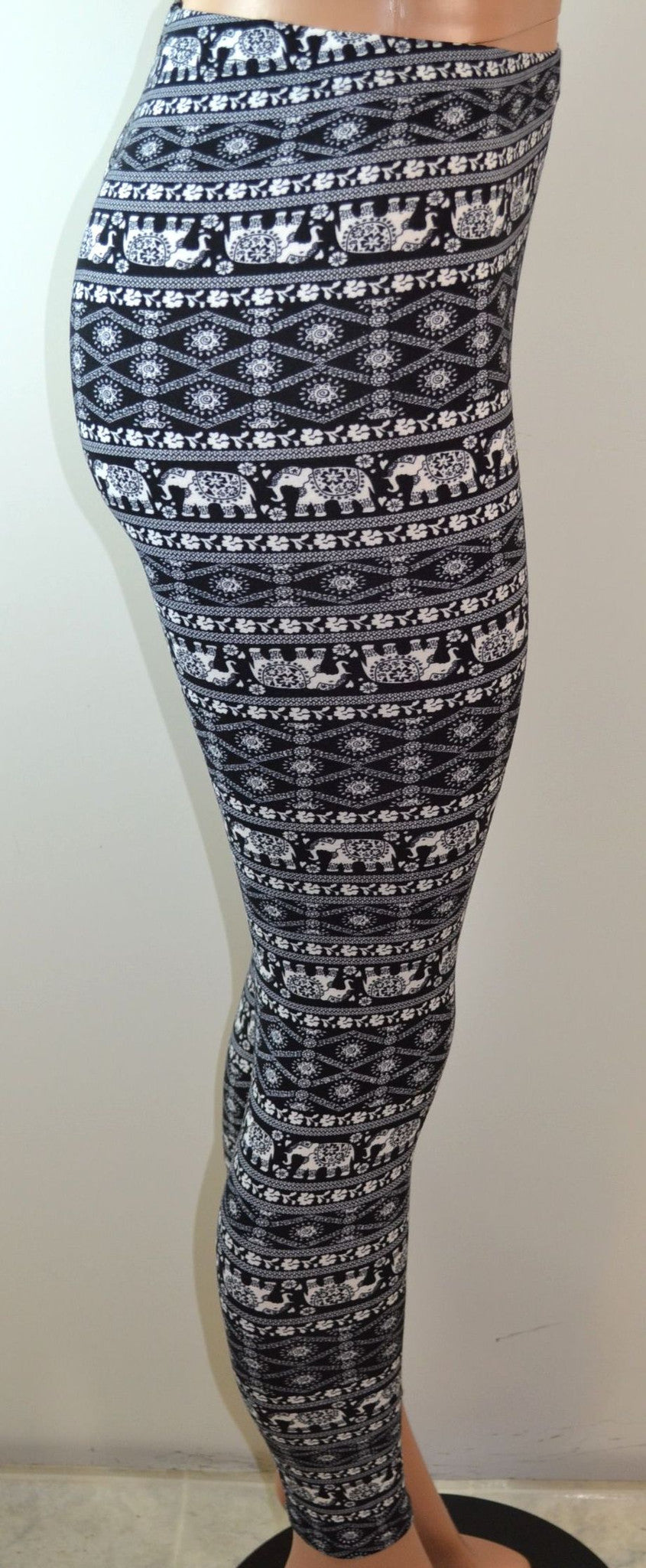 Shosho Womens Elephant Print Leggings - FS GIFTS