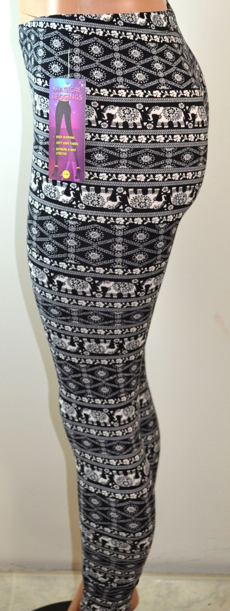 Shosho Womens Elephant Print Leggings - FS GIFTS