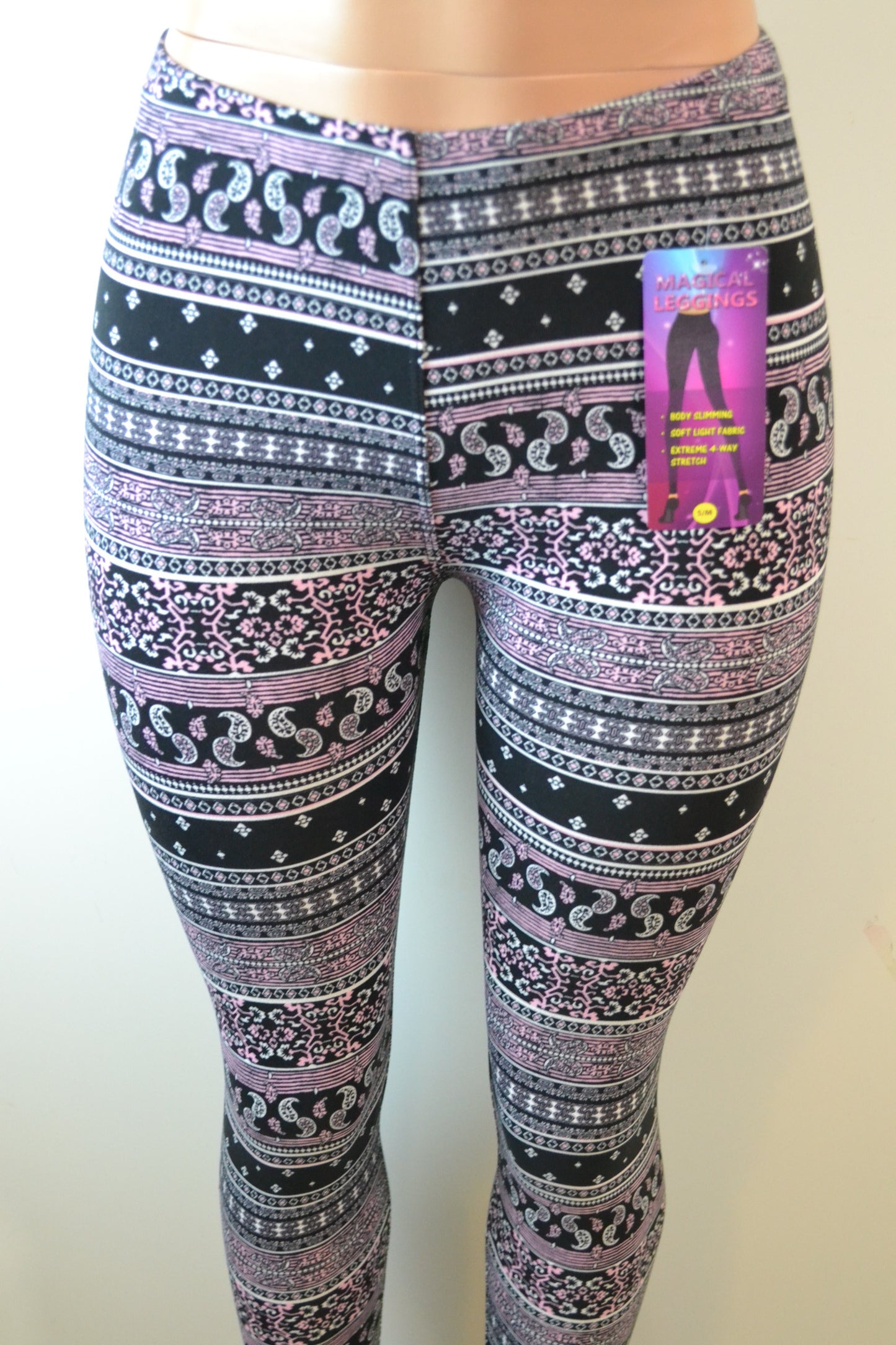 Shosho Womens Aztec Paisley Print Leggings - FS GIFTS