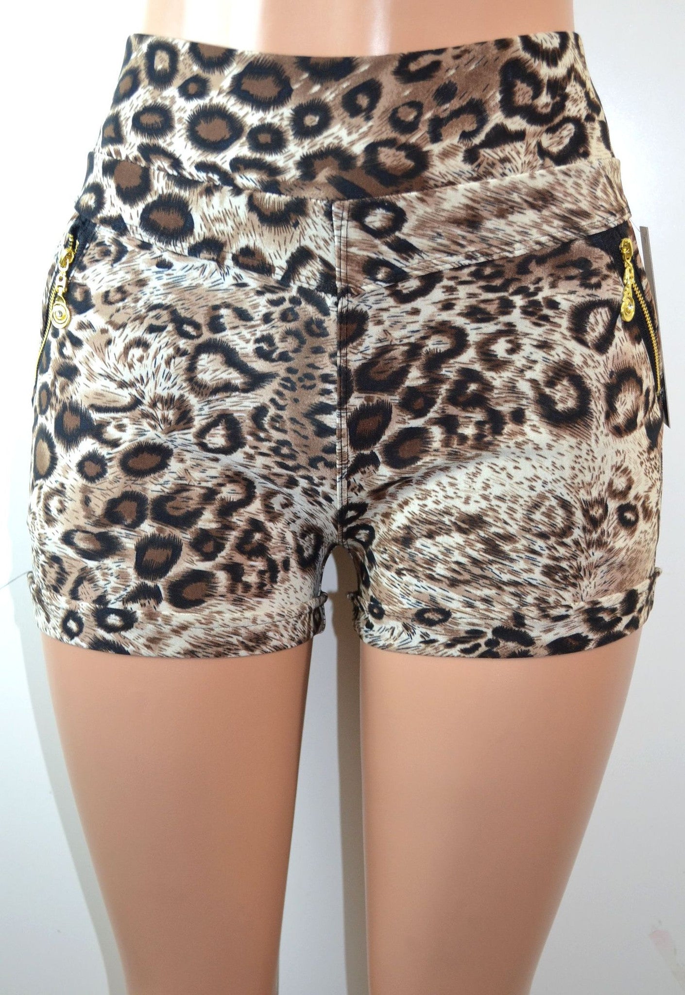 Soho Girls Thick Waistband Cheetah Print Shorts - FS GIFTS