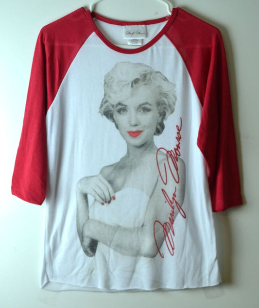 Marilyn Monroe Women Raglan Top  3/4 Sleeves - FS GIFTS