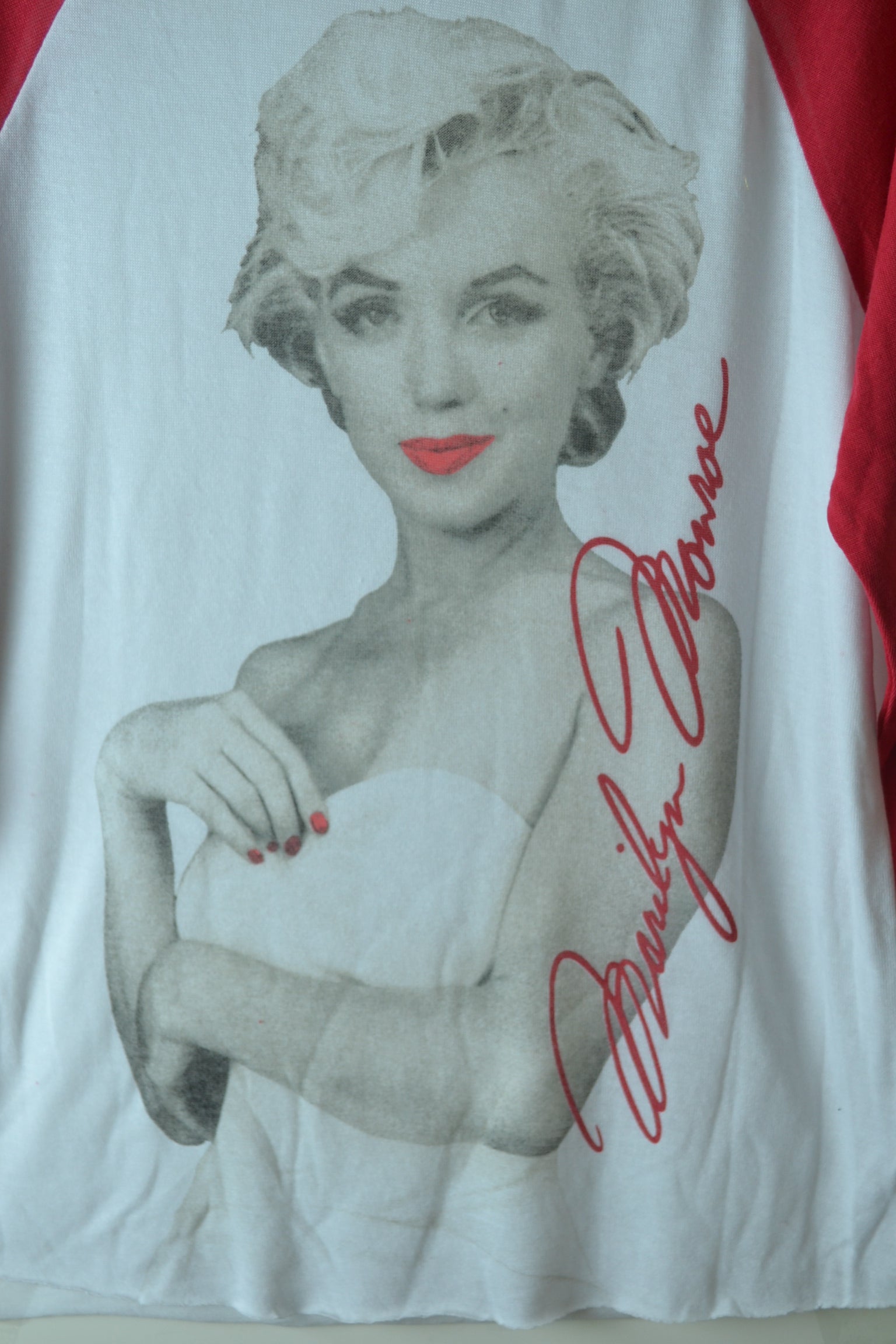 Marilyn Monroe Women Raglan Top  3/4 Sleeves - FS GIFTS