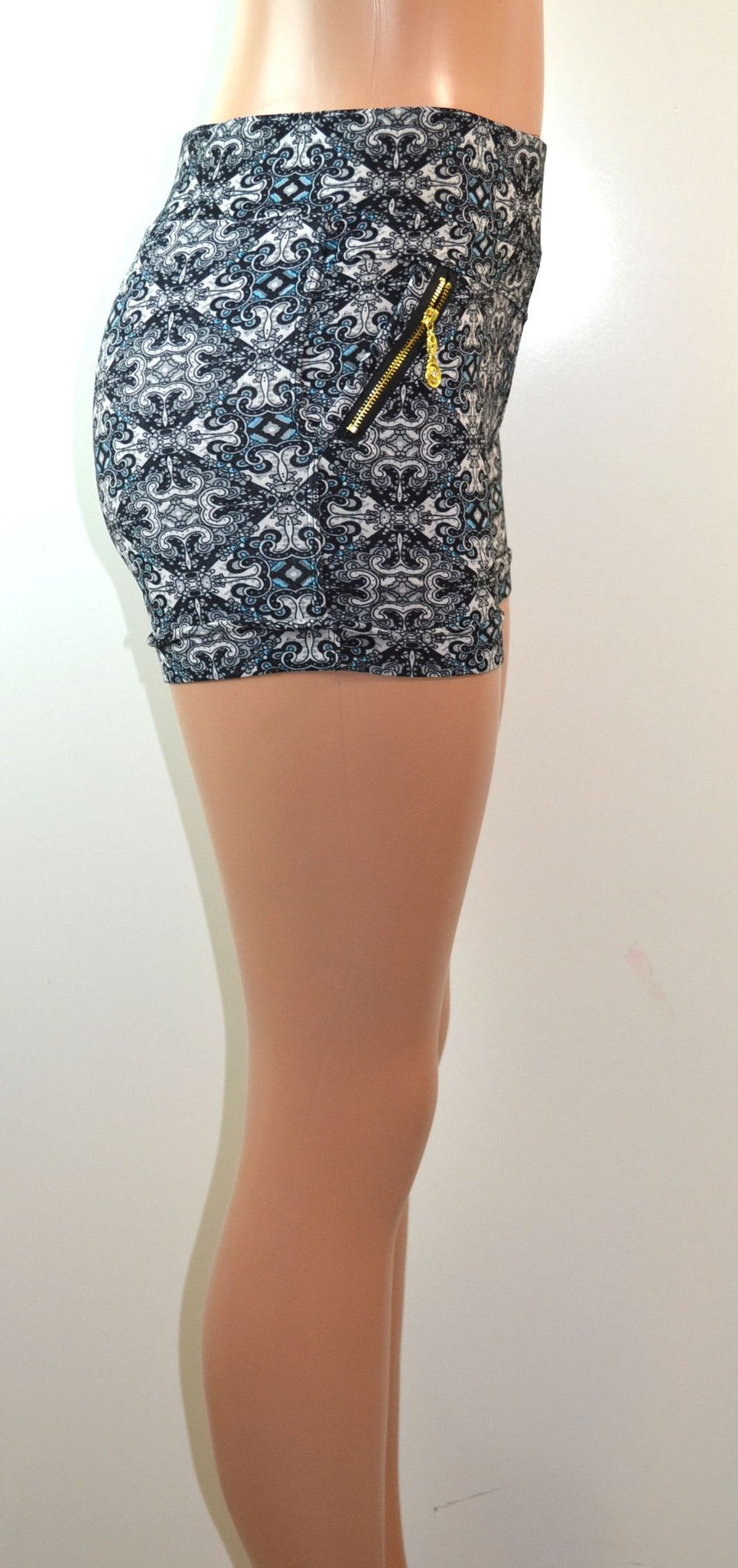 Soho Girils  Thick Waistband Geometric Printed Shorts - FS GIFTS