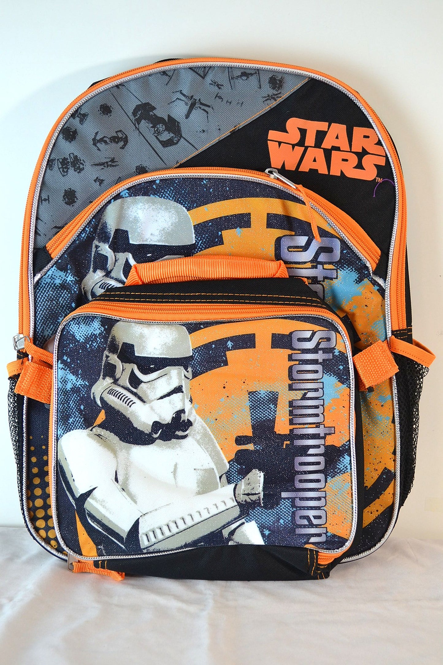 Licensed Start Wars Backpack & Detachable Lunch Tote - FS GIFTS