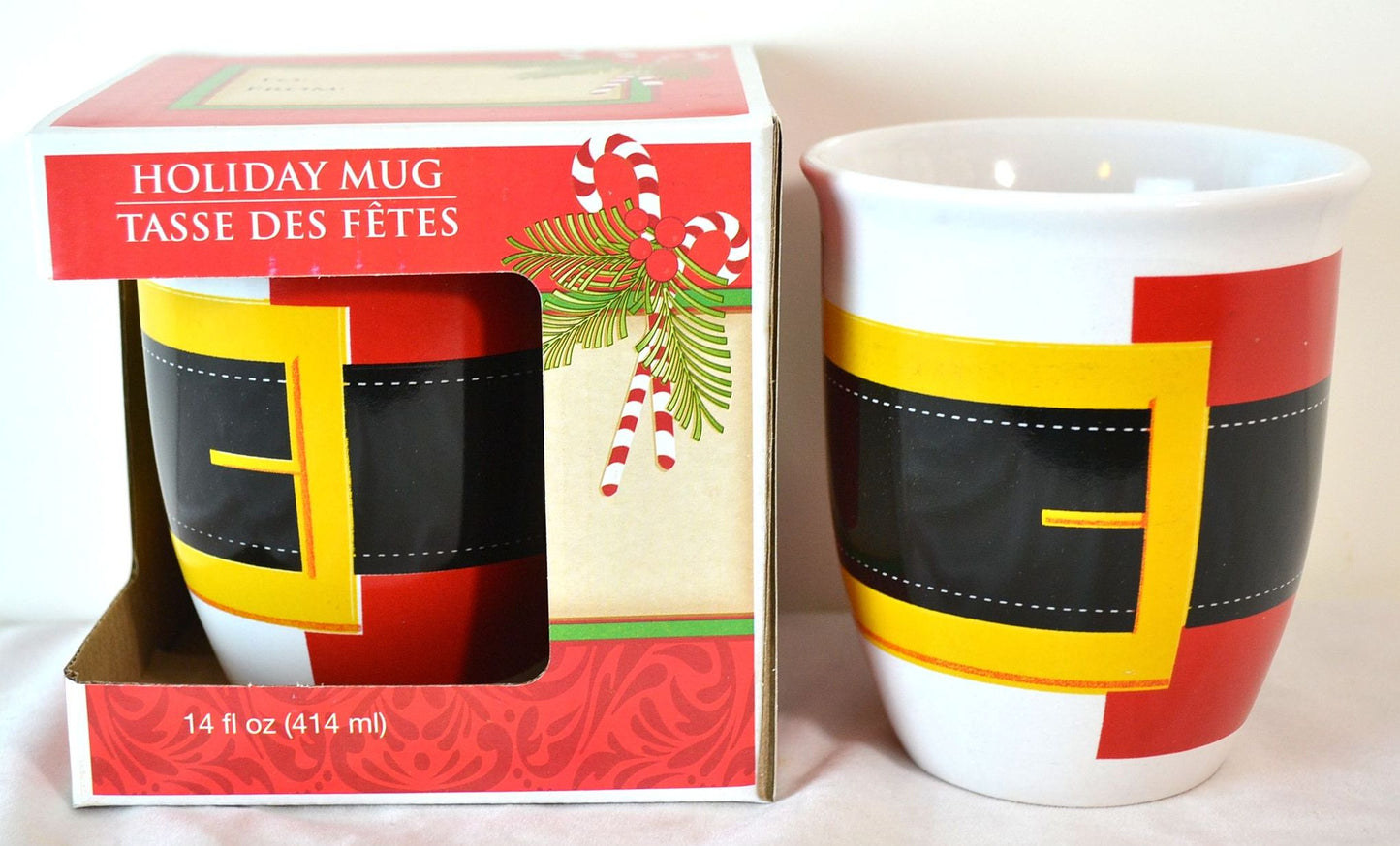 Christmas Holiday Gift-Boxed Stoneware Mugs, 14 oz. - FS GIFTS