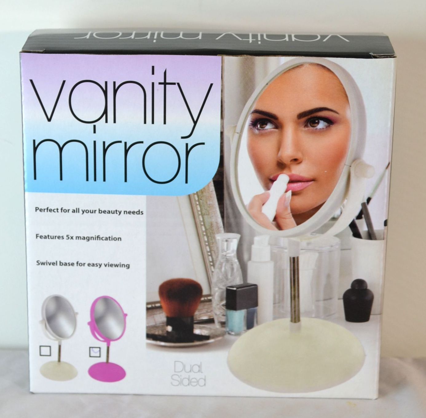 Dual-Sided 5X Magnifying Vanity Mirror - FS GIFTS