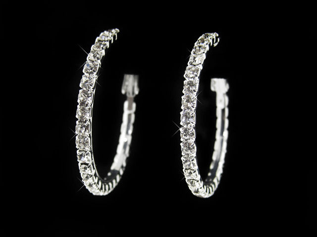 Austrian Crystal Hoop Earrings - FS GIFTS