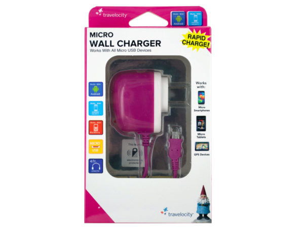 Travelocity  Micro USB Wall Charger - FS GIFTS