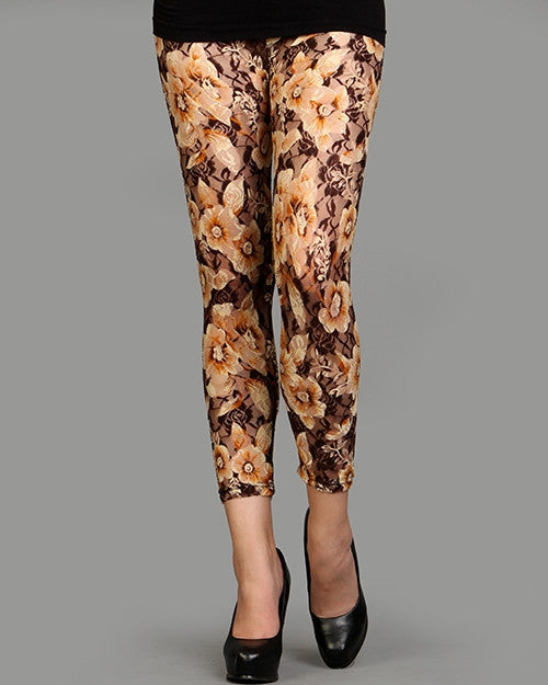 Soho Girls Netted Leggings With Floral Print - FS GIFTS