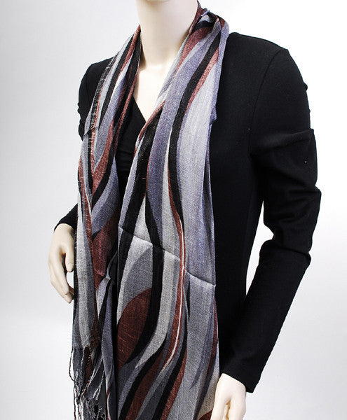 Cool Wave" Ladies Linen Scarf, - FS GIFTS